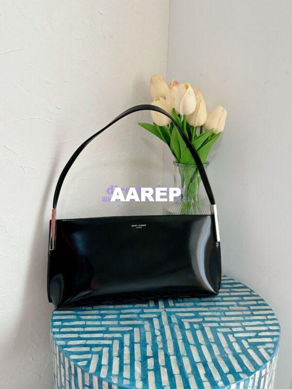 Replica YSL Saint Laurent Suzanne Small In Shiny Leather 741637 Black (Limited) 14