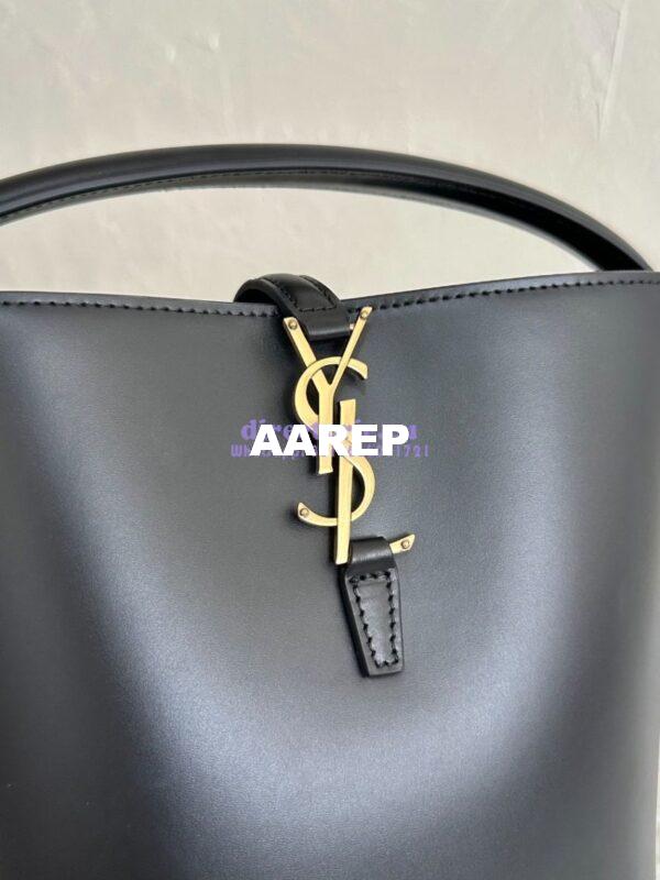 Replica YSL Saint Laurent Small Le 37 in Shiny Leather 7490362 Black 8
