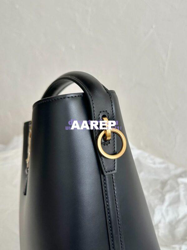 Replica YSL Saint Laurent Small Le 37 in Shiny Leather 7490362 Black 13