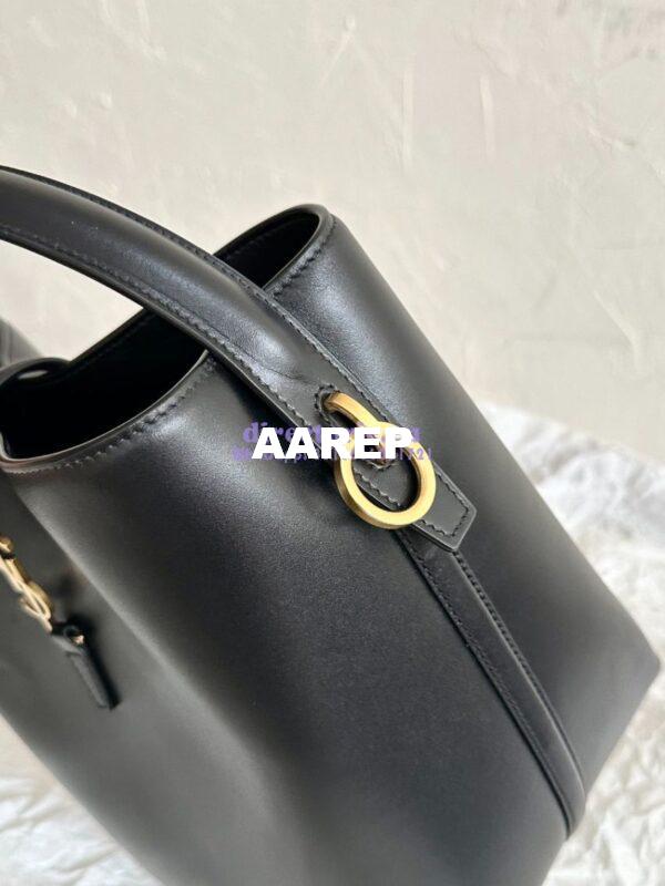 Replica YSL Saint Laurent Le 37 in Shiny Leather 7428282 Black 8