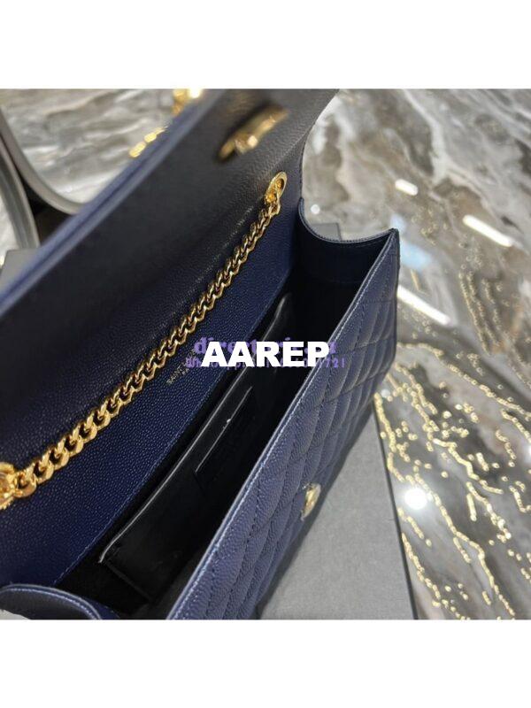 Replica Ysl Envelope Small Bag In Mix Matelasse Grain De Poudre Embossed Leather 526286 Marine 11
