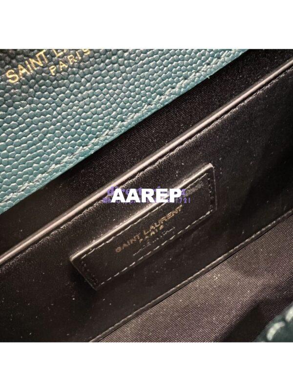 Replica Ysl Envelope Small Bag In Mix Matelasse Grain De Poudre Embossed Leather 526286 Turquoise 12