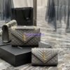 Replica Ysl Envelope Small Bag In Mix Matelasse Grain De Poudre Embossed Leather 526286 Caramel 2