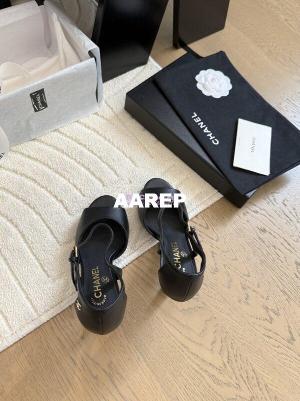 Replica Chanel 25SS Lambskin Sandals with Pearls Heel 8.5cm G46168 8