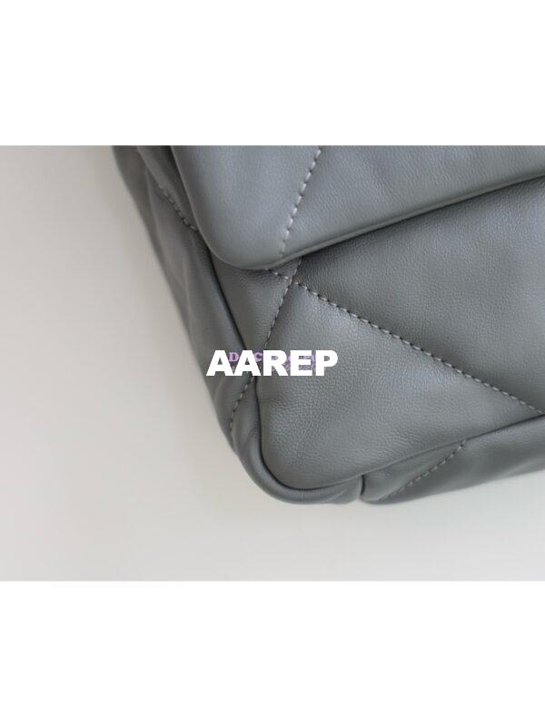 Replica Chanel 19 Small Flap Bag AS1160 Lambskin Light Grey 11