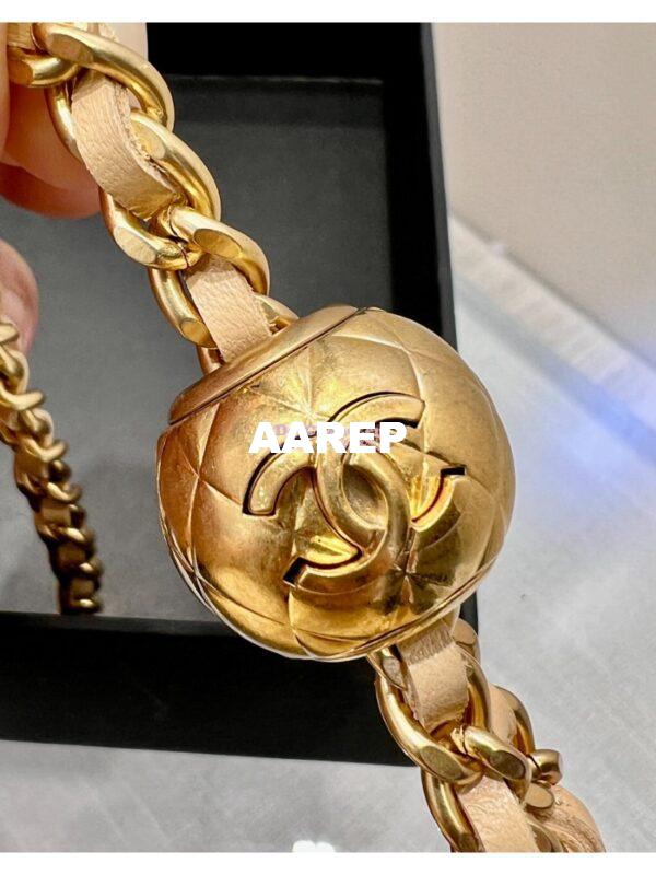 Replica Chanel WOC With CC Details On Strap AP1450 in Lambskin Beige 8