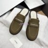 Replica Chanel 25SS CC Pearls Mules with Pearls Heel 50mm Satin Pink G46484