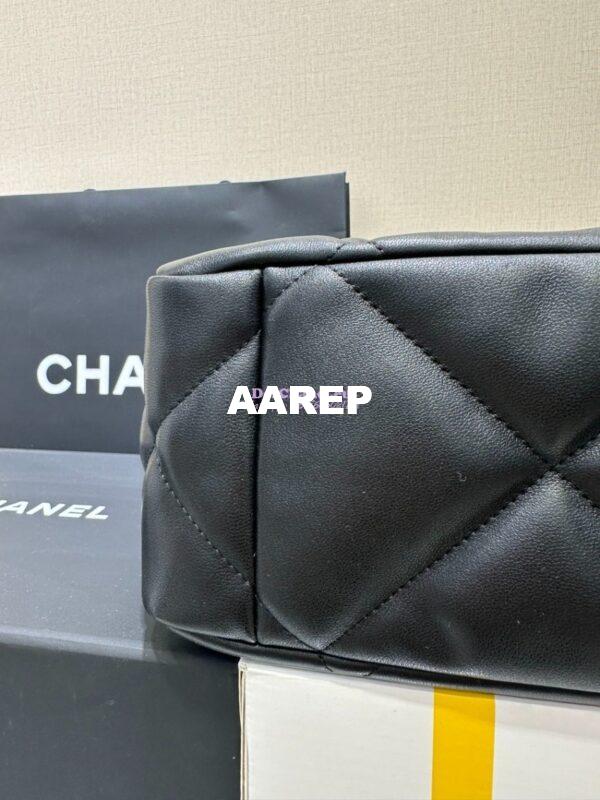 Replica Chanel 19 Bag Lambskin Shopping Bag AS3660 Black 11