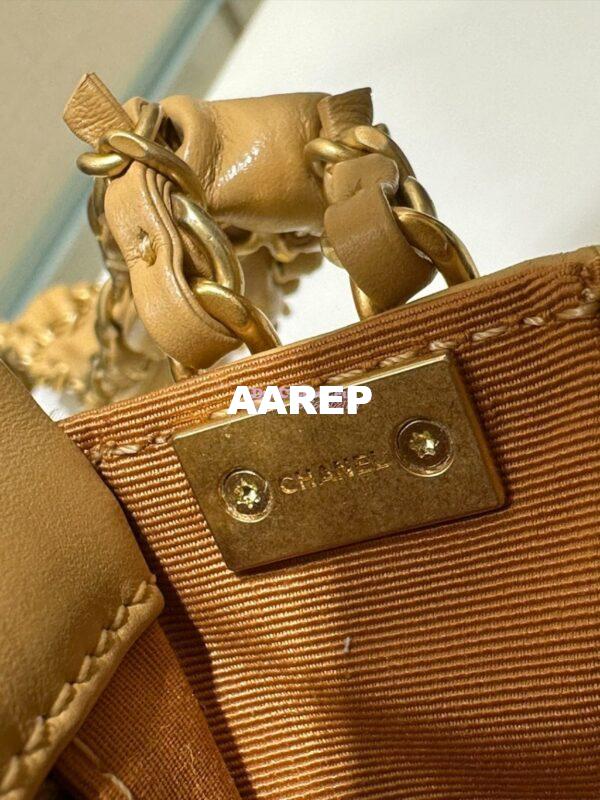 Replica Chanel 24FW Aged Calfskin Flap Chain Bag AS4423 Beige 8
