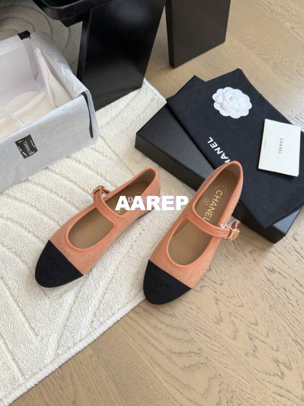 Replica CHANEL 25SS Mary Jane Fabric & Grosgrain G46467 Light Blue 5