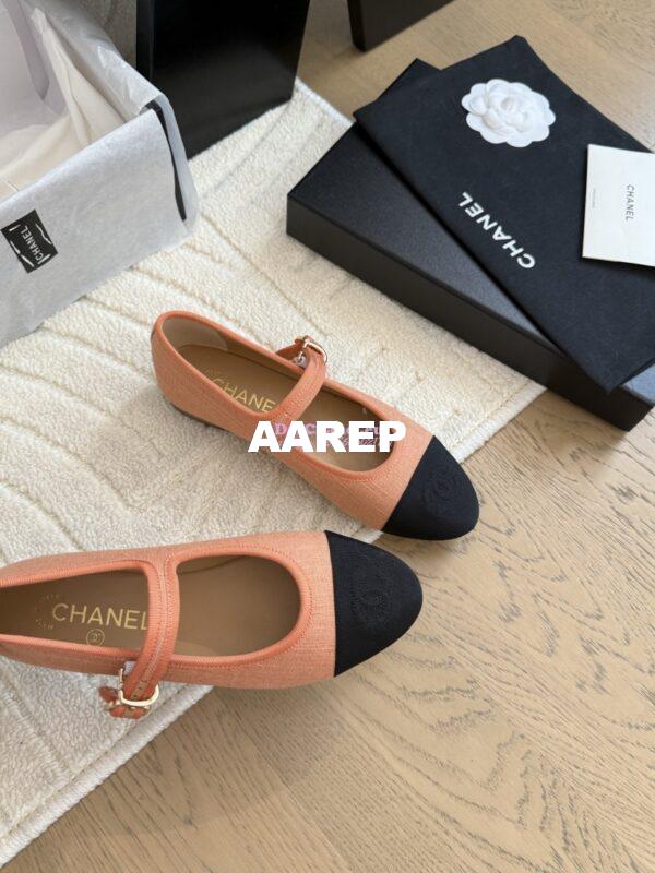 Replica CHANEL 25SS Mary Jane Fabric & Grosgrain G46467 Light Blue 10