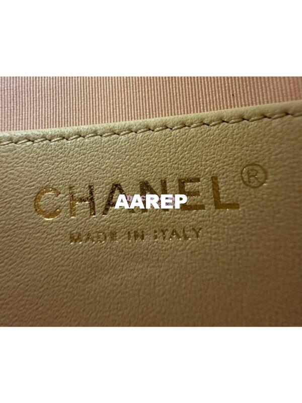 Replica Chanel 24FW Aged Calfskin Flap Chain Bag AS4423 LightPink 11