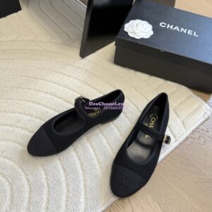 Replica CHANEL 25SS MARY JANE FABRIC & GOSGRAIN G46467 BLACK 2
