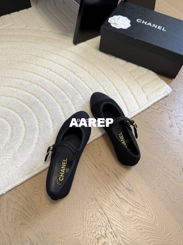 Replica CHANEL 25SS MARY JANE FABRIC & GOSGRAIN G46467 BLACK 8