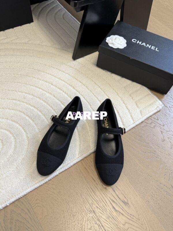 Replica CHANEL 25SS MARY JANE FABRIC & GOSGRAIN G46467 BLACK 9