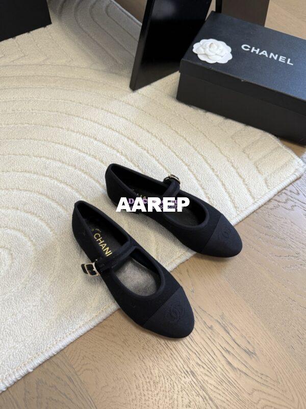Replica CHANEL 25SS MARY JANE FABRIC & GOSGRAIN G46467 BLACK 10