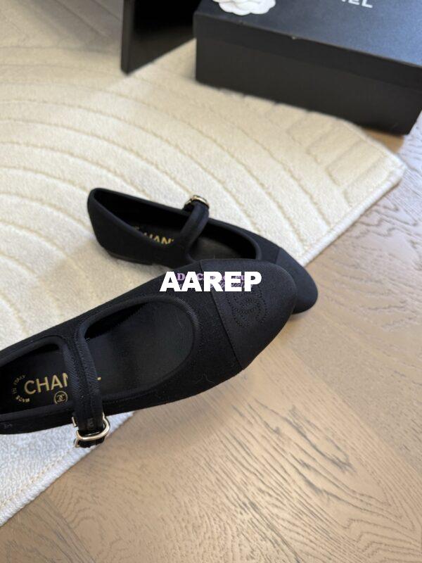 Replica CHANEL 25SS MARY JANE FABRIC & GOSGRAIN G46467 BLACK 11