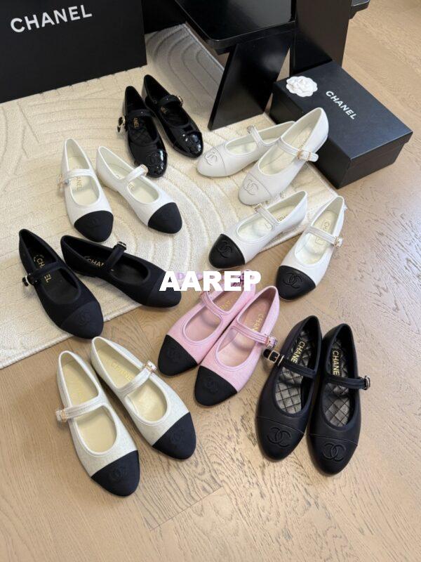 Replica CHANEL 25SS MARY JANE FABRIC & GOSGRAIN G46467 BLACK 12