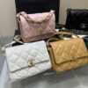 Replica Chanel 24FW Aged Calfskin Flap Chain Bag AS4423 LightPink