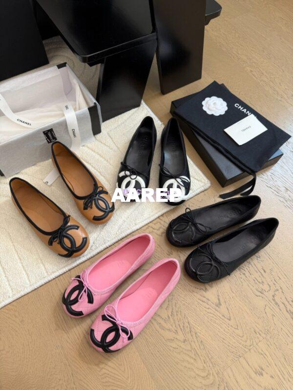 Replica Chanel Vintage CC Quilted Cambon Ballerina G24712 Black 3