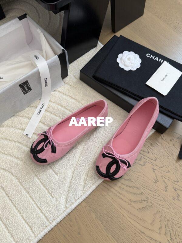 Replica Chanel Vintage CC Quilted Cambon Ballerina G24712 Pink 5