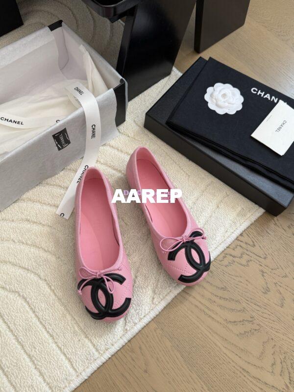 Replica Chanel Vintage CC Quilted Cambon Ballerina G24712 Pink 6