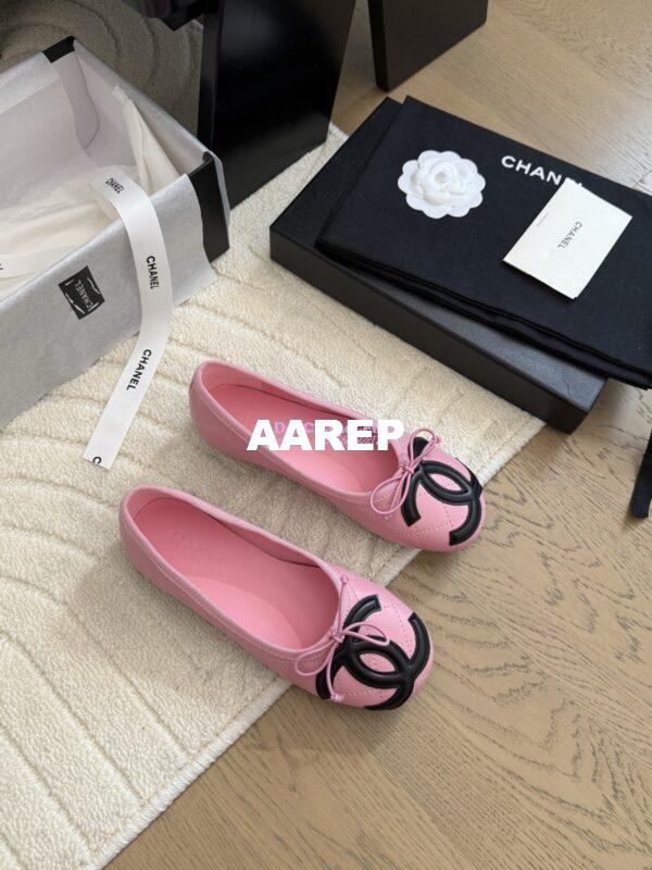 Replica Chanel Vintage CC Quilted Cambon Ballerina G24712 Pink 7