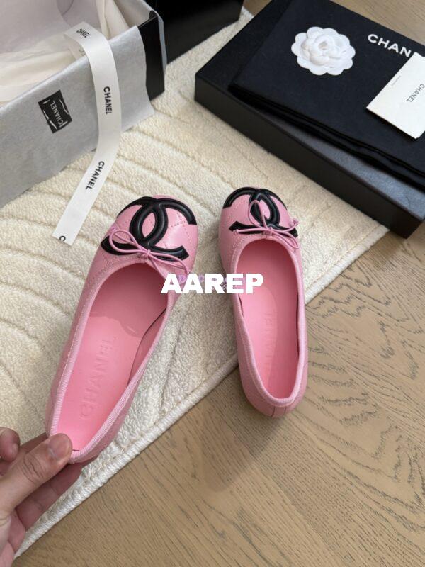 Replica Chanel Vintage CC Quilted Cambon Ballerina G24712 Pink 9