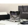 Replica Chanel Mini 22 Handbag Metallic Shaded Calfskin & Silver Metal AS3980 White Silver 2
