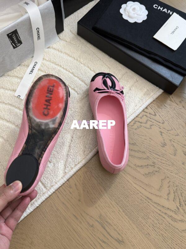 Replica Chanel Vintage CC Quilted Cambon Ballerina G24712 Pink 10