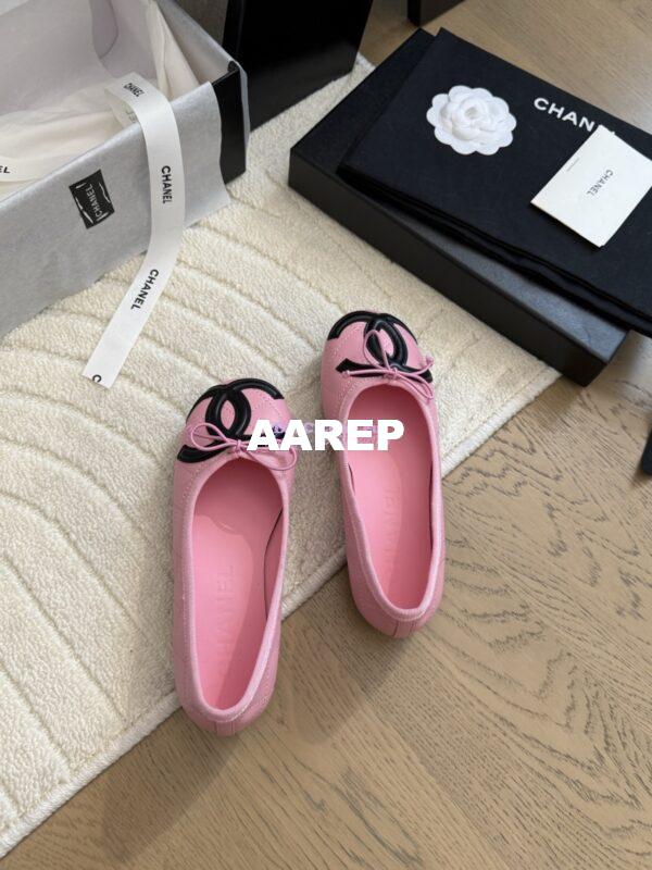 Replica Chanel Vintage CC Quilted Cambon Ballerina G24712 Pink 11