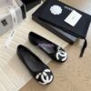 Replica Chanel Vintage CC Quilted Cambon Slide Sandals in Black Leather 2
