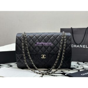 Replica Chanel XXL Travel CF Flap Bag Caviar Black (Limited Edition)