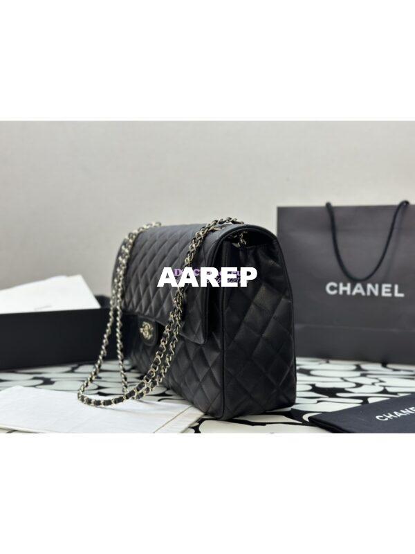 Replica Chanel XXL Travel CF Flap Bag Caviar Black (Limited Edition) 3