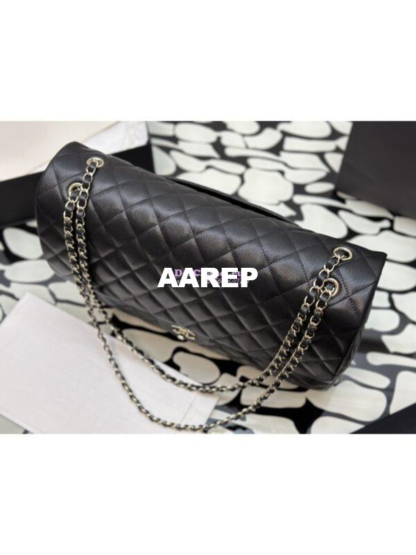 Replica Chanel XXL Travel CF Flap Bag Caviar Black (Limited Edition) 4