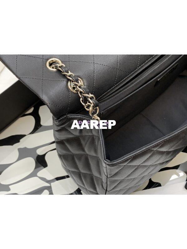 Replica Chanel XXL Travel CF Flap Bag Caviar Black (Limited Edition) 7