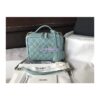 Replica Chanel CC Filigree Vanity Case in Tiny Grainy Calfskin A93343 Black 2