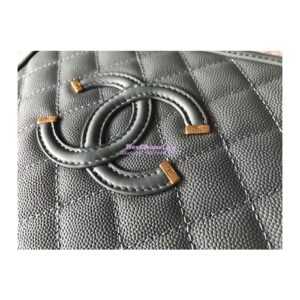 Replica Chanel CC Filigree Vanity Case Vanity Case A93343 Mint 2