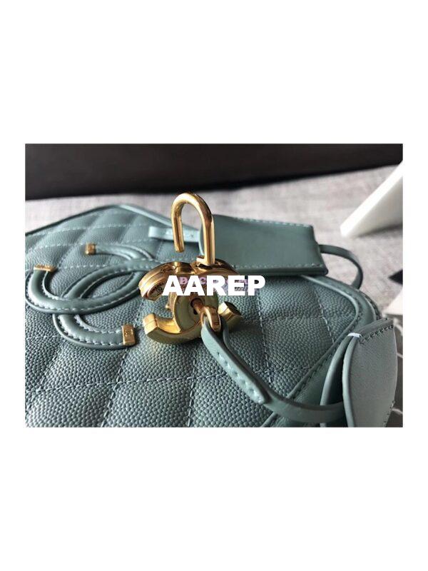 Replica Chanel CC Filigree Vanity Case Vanity Case A93343 Mint 8