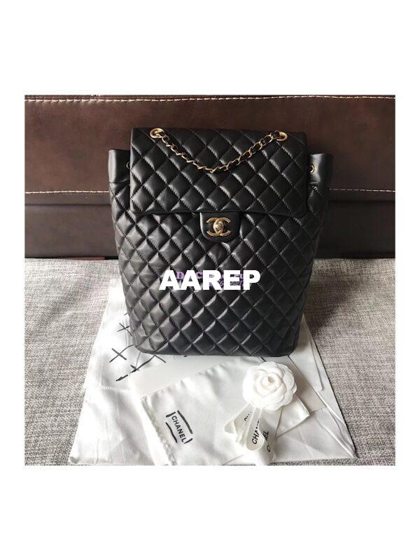 Replica Chanel Backpack Quilted Urban Spirit Lambskin Backpack A91121 2