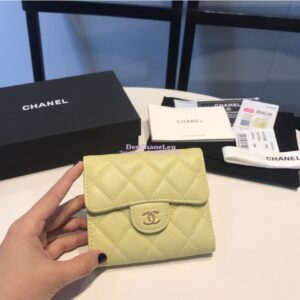 Replica Chanel Small Zip Pocket Wallet in caviar leather A82288
