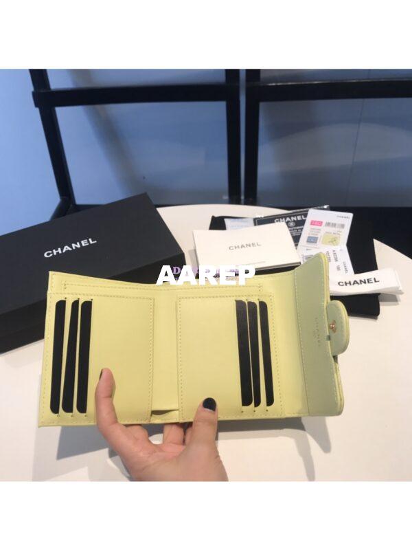 Replica Chanel Small Zip Pocket Wallet in caviar leather A82288 3