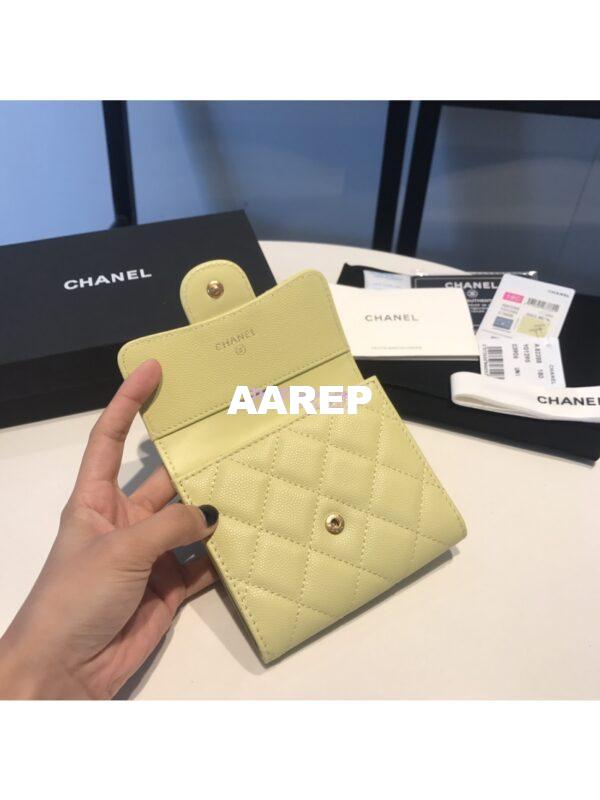 Replica Chanel Small Zip Pocket Wallet in caviar leather A82288 4