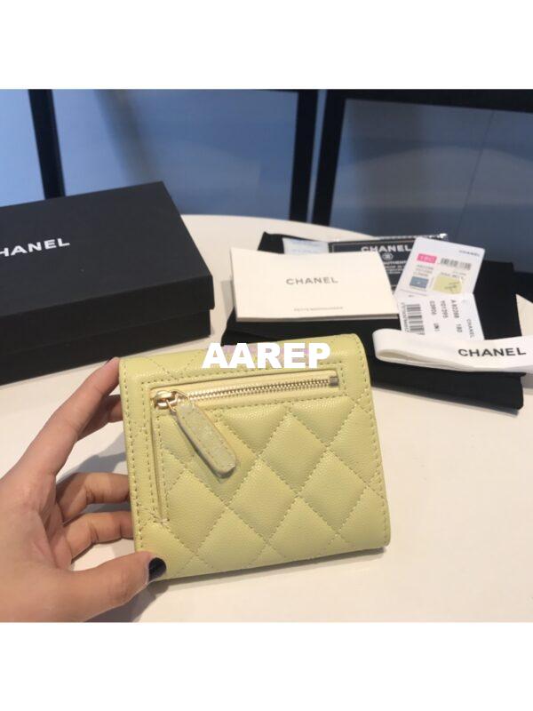Replica Chanel Small Zip Pocket Wallet in caviar leather A82288 5