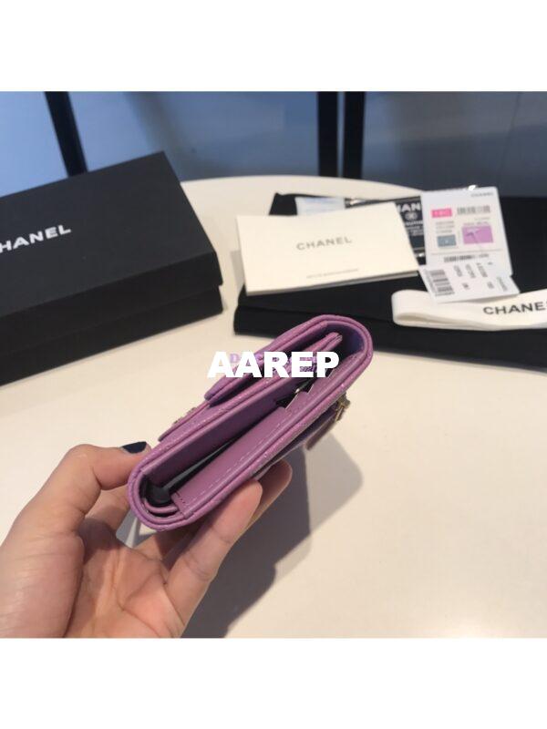 Replica Chanel Small Zip Pocket Wallet in caviar leather A82288 15