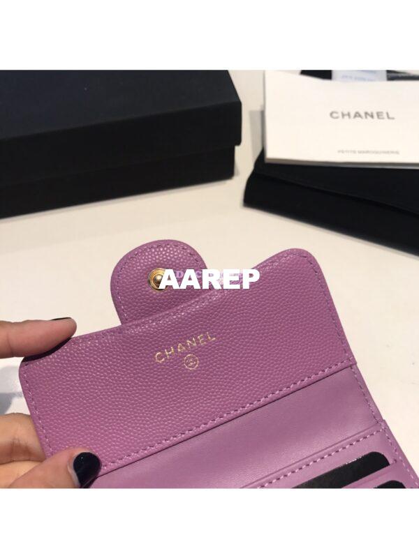 Replica Chanel Small Zip Pocket Wallet in caviar leather A82288 16