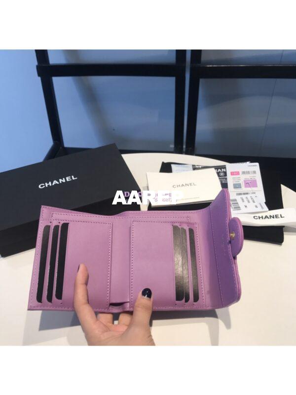 Replica Chanel Small Zip Pocket Wallet in caviar leather A82288 17