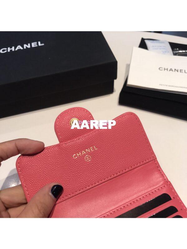 Replica Chanel Small Zip Pocket Wallet in caviar leather A82288 25