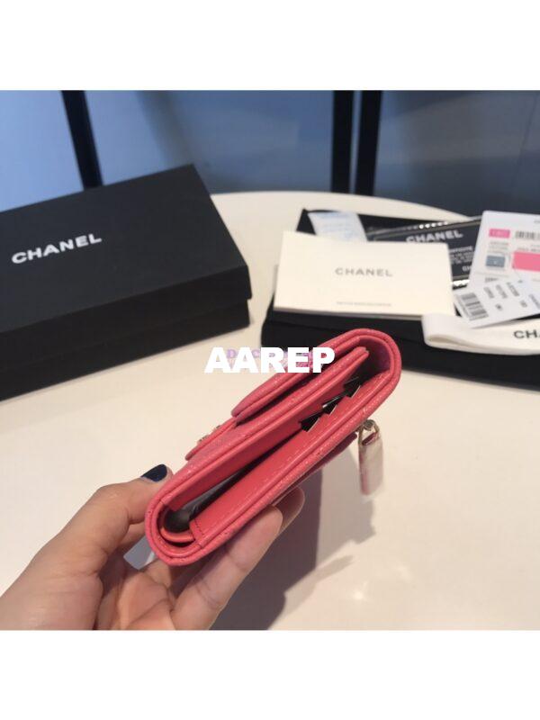 Replica Chanel Small Zip Pocket Wallet in caviar leather A82288 27