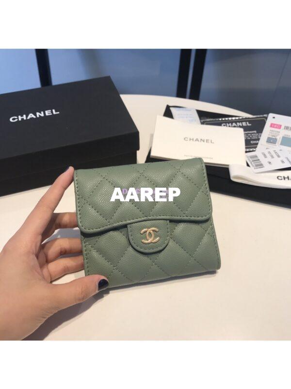 Replica Chanel Small Zip Pocket Wallet in caviar leather A82288 30